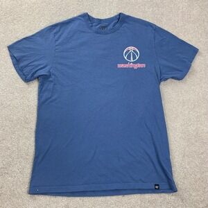 47 Brand Washington Wizards The District Cherry Blossom Blue T-Shirt Mens Medium